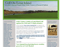 Tablet Screenshot of golfonlongisland.com